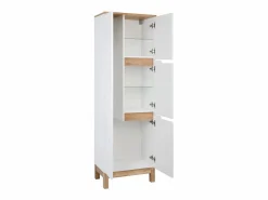 Online Conjunto de muebles de baño s de 60 cm. Armario con lavabo. Colgador para fregona. Armario con espejo Spek. Blanco