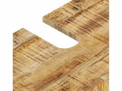 New Conjunto de muebles de baño 3 piezas madera maciza de mango Estantería Sobre Inodoro