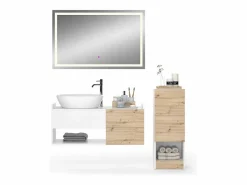 Clearance Vicco Conjunto de muebles de baño 105x43x45 alf Blanco