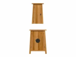 Online vidaxl Conjunto de muebles de baño 2 piezas madera maciza de pino Marru00f3n