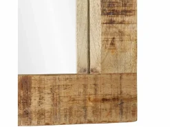 Hot vidaxl Conjunto de muebles de baño 2 piezas madera maciza de mango Marru00f3n