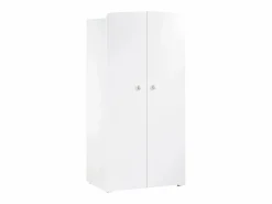 Clearance Conjunto de muebles para bebé con cuna 120x60?cm, cómoda con cambiador y armario de 2 puertas Mueble De Bebé