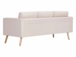 Clicnbuy Conjunto de sofás 2 piezas tela color