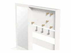 ModernLuxe Conjunto de vestidor de entrada 105x38x180 cm - con espejo - con ganchos ajustables - 2 cajones y 1 puerta -