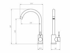 Clearance Vente-unique Conjunto fregadero 55x45 cm SOELA + grifo ROMILY de acero inoxidable - y Dorado Gris