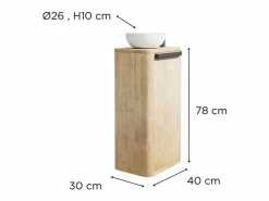 Sale Conjunto mueble lavamanos + lavabo TOM Blanco