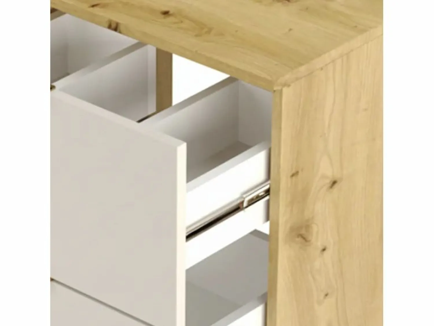 Clearance Conjunto para baño 100 cm Armario con encimera y estantería Roble Artisan / Orio Mueble De Lavabo