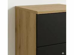 New Conjunto para baño 120 cm Armario con encimera Armario con cesta Estantería Roble Artisan / Orio Mueble De Lavabo
