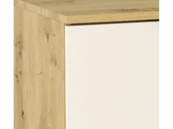 Online Conjunto para baño 120 cm Armario con encimera Armario con cesta Estantería Roble Artisan / Cachemira Orio Mueble De Lavabo