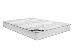 Best Conjunto somier arcón natural claro + colchón de muelles - 140 x 190 cm - SONGE de YSMÉE Conjunto Colchón Y Somier