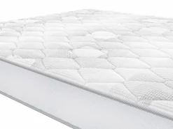 Best Conjunto somier arcón natural claro + colchón de muelles - 140 x 190 cm - SONGE de YSMÉE Conjunto Colchón Y Somier