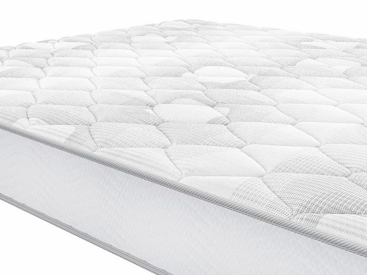 Best Conjunto somier arcón natural claro + colchón de muelles - 140 x 190 cm - SONGE de YSMÉE Conjunto Colchón Y Somier
