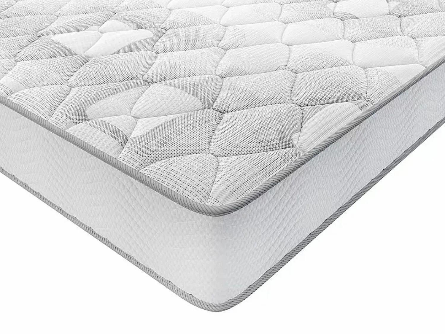 Best Conjunto somier arcón natural claro + colchón de muelles - 140 x 190 cm - SONGE de YSMÉE Conjunto Colchón Y Somier