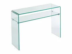 Outlet Vente-unique Consola - 1 estante - Cristal templado - - STILEOS Transparente