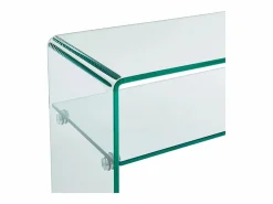 Outlet Vente-unique Consola - 1 estante - Cristal templado - - STILEOS Transparente