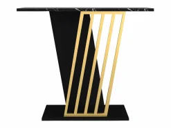Discount Vente-unique Consola - Color: Efecto mármol negro y dorado - ORSONA Negro / Dorado