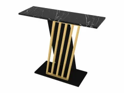 Discount Vente-unique Consola - Color: Efecto mármol negro y dorado - ORSONA Negro / Dorado