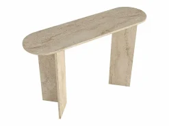 Vente-unique Consola - Efecto travertino - TOPANIA