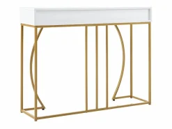 ModernLuxe Consola con 2 cajones - estilo moderno - y Dorado