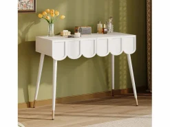 Hauss Spole Consola con 2 cajones en forma de nube - Patas de metal - y dorado
