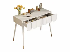 Hauss Spole Consola con 2 cajones en forma de nube - Patas de metal - y dorado