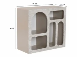 Clearance Consola con 5 compartimentos - Efecto mármol - LUELA Consola