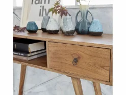 BERAH GETAH Consola de madera de mindi maciza