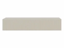 SELSEY Consola flotante con cajón - Gris beige - 90 cm - VELDIO