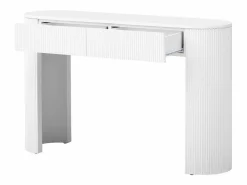 ModernLuxe Consola mesa 120x33x76cm - con 2 cajones - Esquinas redondeadas - MDF -