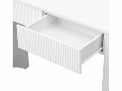 ModernLuxe Consola mesa 120x33x76cm - con 2 cajones - Esquinas redondeadas - MDF -