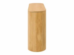 ModernLuxe Consola mesa 120x33x76cm - con 2 cajones - Esquinas redondeadas - MDF - Natural