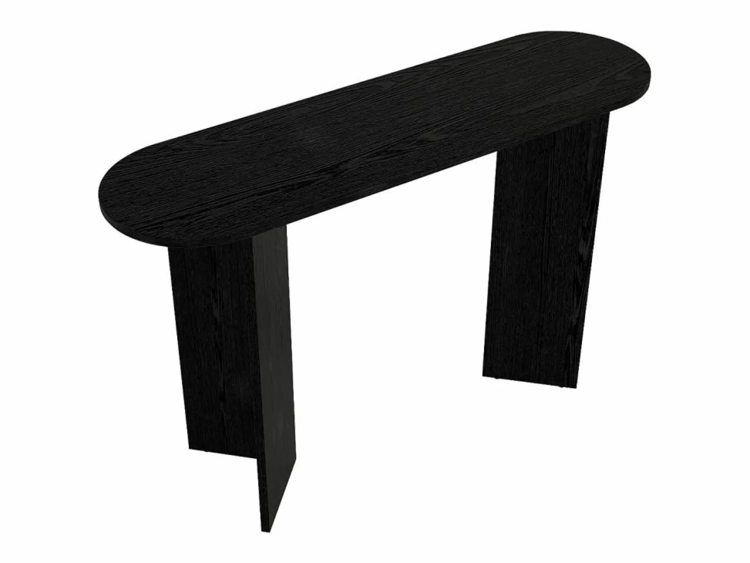 Hot Vente-unique Consola ovalada de diseño - Color: - TOPANIA Negro