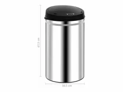 Helloshop26 Contenedor automático con sensor de acero inoxidable de 40 litros 02_0006078