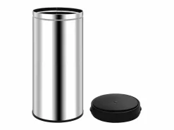 Discount Helloshop26 Contenedor automático con sensor de acero inoxidable de 80 litros 02_0006097 Gris
