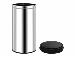 Online Helloshop26 Contenedor automático con sensor de acero inoxidable de 70 litros 02_0006063 Gris