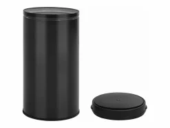 Helloshop26 Contenedor automático con sensor de 60 litros acero al carbono negro 02_0006038