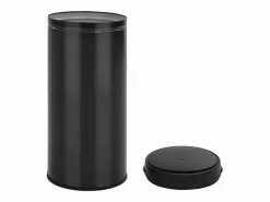 Best Contenedor automático con sensor de 80 litros acero al carbono negro 02_0006034 Cubo De Basura Para Cocina