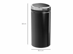 Contenedor sensorial de 42L, apertura automática, acero inoxidable, (30,5x30,5x68 cm)