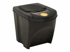 Hot Helloshop26 Contenedores apilables 3 piezas antracita 75 L 02_0006079 Multicolor