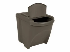 Discount Helloshop26 Contenedores de basura apilables 3 uds. 75 L polipropileno 02_0043894 Gris