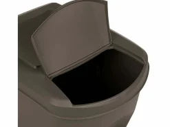 Discount Helloshop26 Contenedores de basura apilables 3 uds. 75 L polipropileno 02_0043894 Gris
