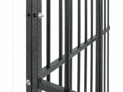 Best Clicnbuy Corralito para perros con 4 paneles acero galvanizado Negro