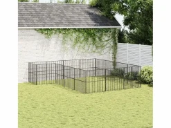 Hot Corralito para perros con 16 paneles acero galvanizado Seguridad Para Mascotas