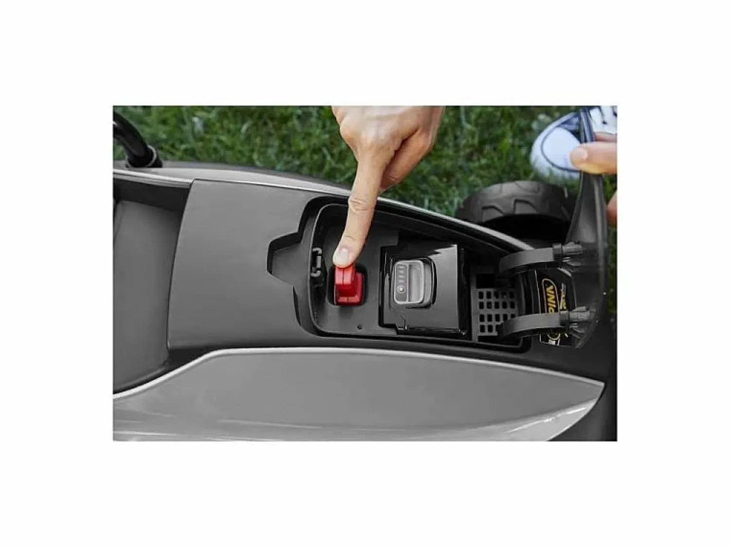Online Cortacésped a batería AL1 3020 Li Kit 20V 4Ah - 30 cm, compacto, silencioso, motor de inducción, cargador incluido, color Gris