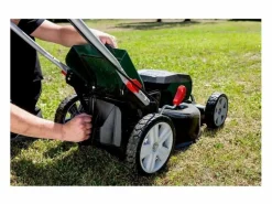 METALTEX Cortacésped inalámbrico Metabo RM 36-18 LTX BL 46 cm, motor brushless, 7 alturas de corte, bolsa 55 L, autotractor, 18 V