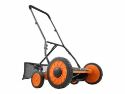 Cortacésped Manual SucceBuy con Rodillo, Ancho de Corte 45 cm, Diseño de 5 Cuchillas, Altura de Corte Ajustable de 3,5 a 6,2 cm, Bolsa de Recogida