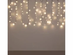 Best Ledkia Cortina de Guirnaldas LED 3m Short Negro 3000K Cálido Blanco