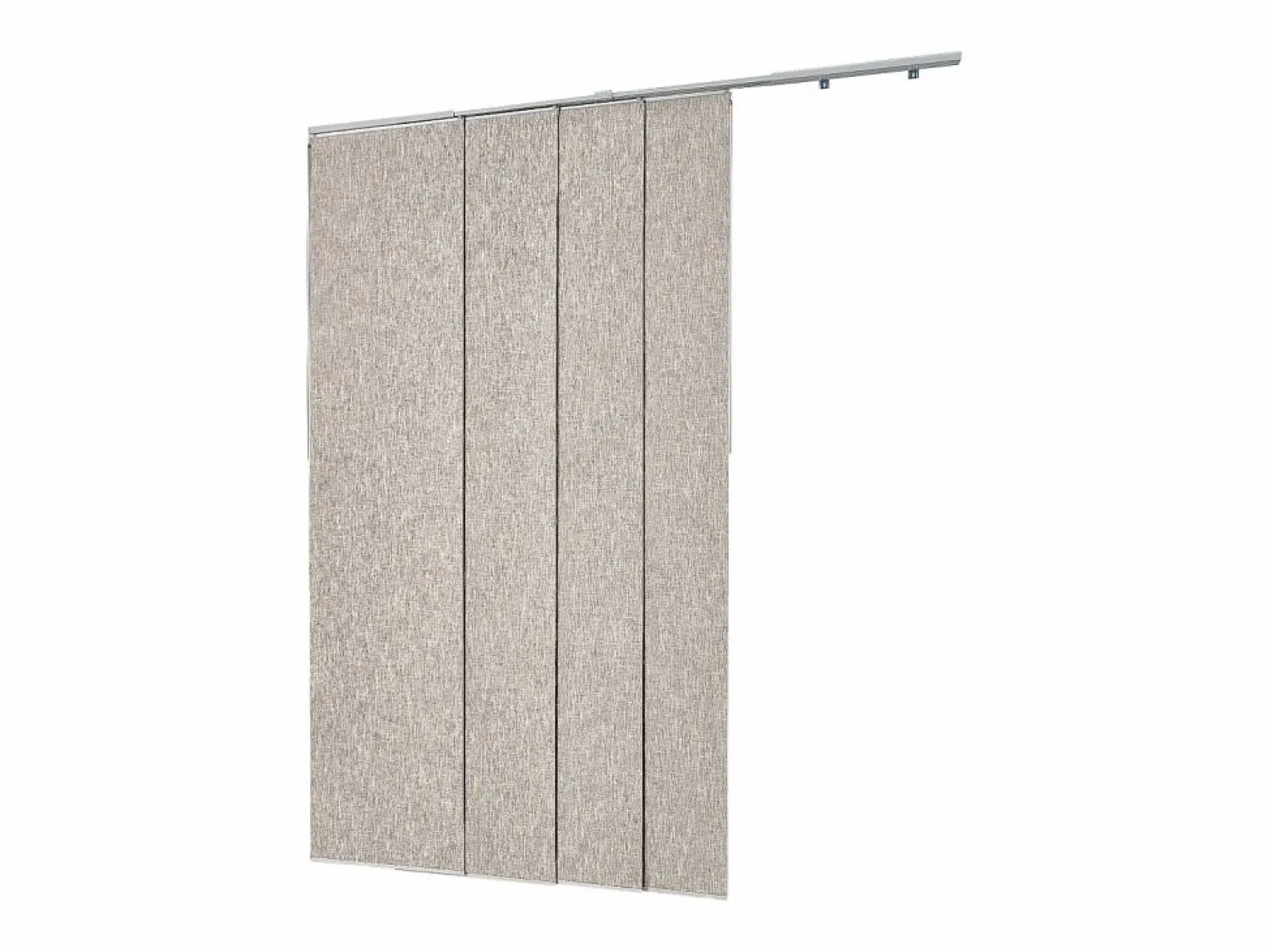 Online Cortina de Paneles SucceBuy Verticales en Carril 116-218 cm de Ancho, Paneles Japoneses Ajustables hasta 243 cm de Alto, Ideal para Puertas Correderas Marru00f3n