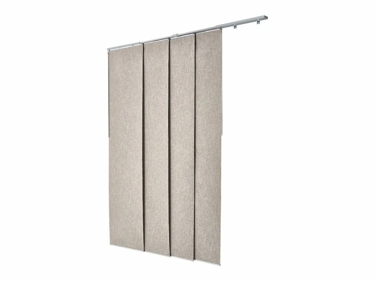 Online Cortina de Paneles SucceBuy Verticales en Carril 116-218 cm de Ancho, Paneles Japoneses Ajustables hasta 243 cm de Alto, Ideal para Puertas Correderas Marru00f3n