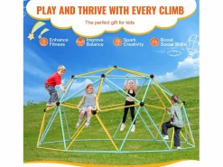 Outlet Cúpula de Escalada SucceBuy, 366 cm, Escalador con Cúpula Geométrica, Sala de Juegos para Niños de 3 a 10 Años